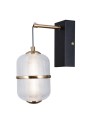 ITALUX Alani wall lamp 1xLED 6W 3000K matte black, gold WL-34375-1-BK