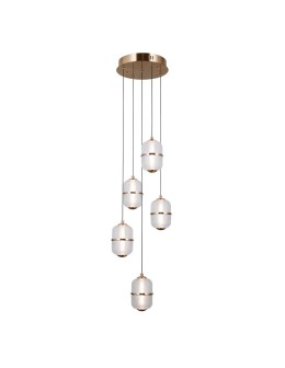 ITALUX Alani Pendant 5xLED 28W 3000K Gold PND-34375-5-HBR