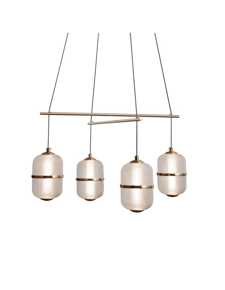 LED pendant lamps - ITALUX Alani Pendant 4xLED 24W 3000K Gold PND-34375-4-HBR - product kolory-swiatla.pl 2