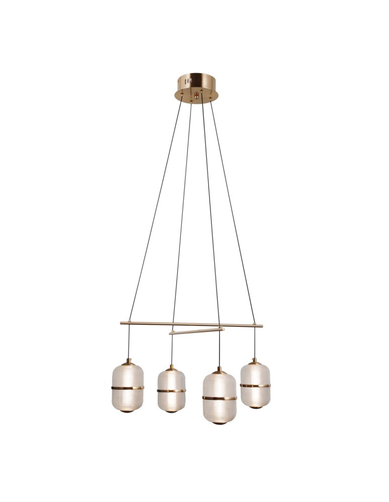 ITALUX Alani Wisząca 4xLED 24W 3000K Złoty PND-34375-4-HBR