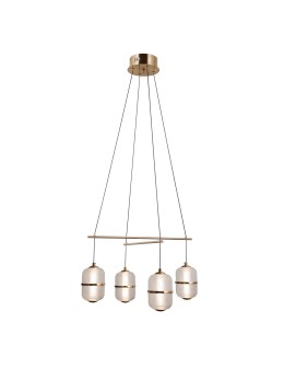 ITALUX Alani Wisząca 4xLED 24W 3000K Złoty PND-34375-4-HBR