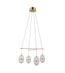 ITALUX Alani Wisząca 4xLED 24W 3000K Złoty PND-34375-4-HBR