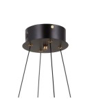 LED pendant lamps - ITALUX Alani Pendant 4xLED 24W 3000K Matte black, gold PND-34375-4-BK - product 4