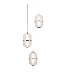 Triple pendant lamps - ITALUX Alani Pendant 3xLED 15W 3000K Gold PND-34375-3-HBR - product 2