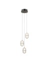 ITALUX Alani Pendant 3xLED 15W 3000K matte black, gold PND-34375-3-BK