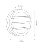 Lamps for path lighting - Elstead Lighting Ano wall lantern / Pendant lantern - 1 light source IP54 ANO-2W - product 5