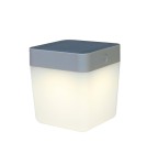 Solar lamps - Lutec TABLE CUBE Outdoor LED Silver Grey 6908001337 - product 1