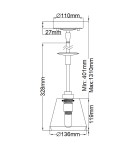 Pendant lamps - Elstead Lighting Agatha pendant lamp - 1 light source - Polished chrome IP44 BATH-AGATHA1P-PC - product 5