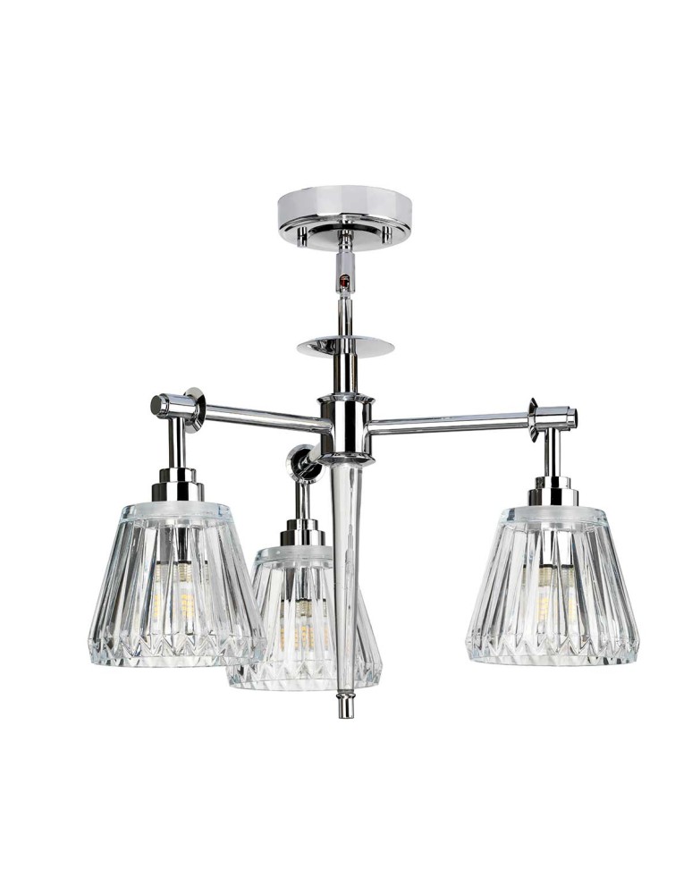 Elstead Lighting Lampa wisząca Agatha - 3 źródła światła - Polerowany chrom IP44 BATH-AGATHA3P-PC