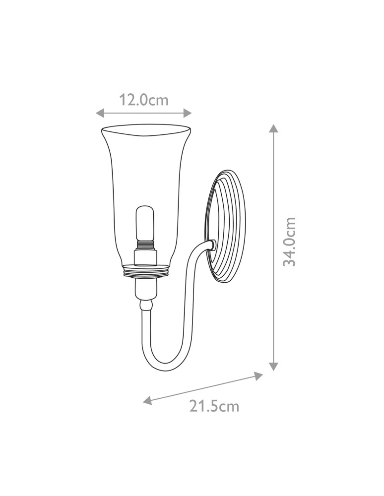 Bathroom wall lamps - Elstead Lighting Blake wall lamp - 1 light source IP44 BATH-BLAKE2-PN - product kolory-swiatla.pl 3