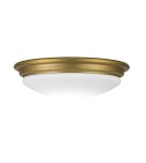 Bathroom ceiling lamps - Elstead Lighting Plafon Brompton - 1 light source - Brushed brass IP44 BATH-BROMPTON-F-BB - product 1
