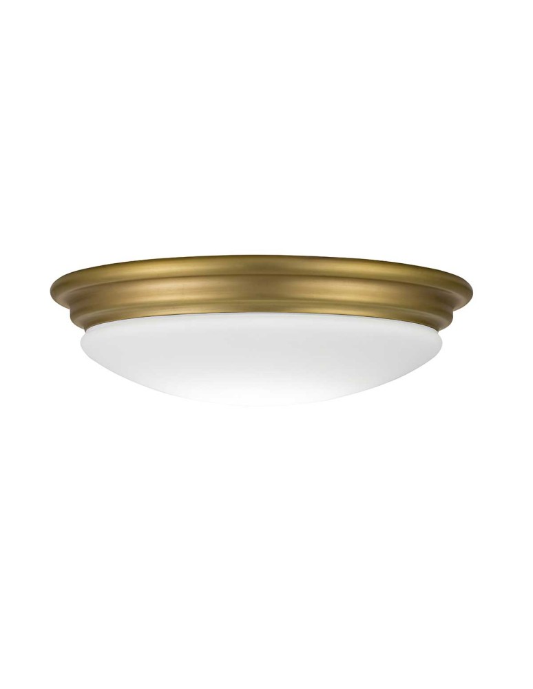 Bathroom ceiling lamps - Elstead Lighting Plafon Brompton - 1 light source - Brushed brass IP44 BATH-BROMPTON-F-BB - product kolory-swiatla.pl 1