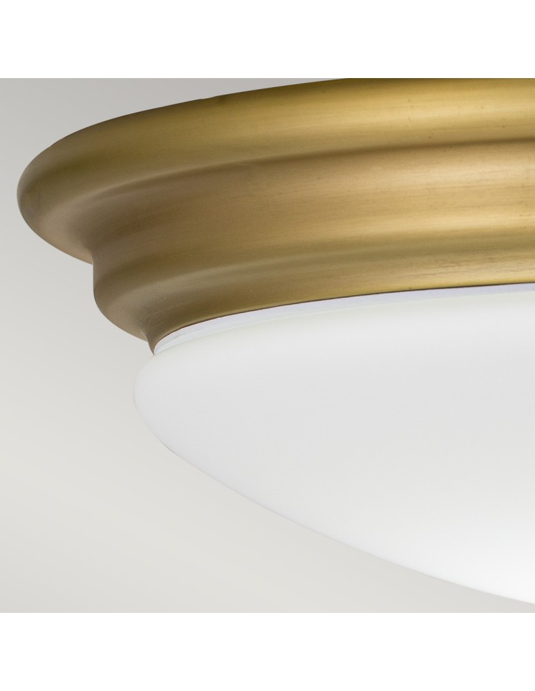 Bathroom ceiling lamps - Elstead Lighting Plafon Brompton - 1 light source - Brushed brass IP44 BATH-BROMPTON-F-BB - product kolory-swiatla.pl 3