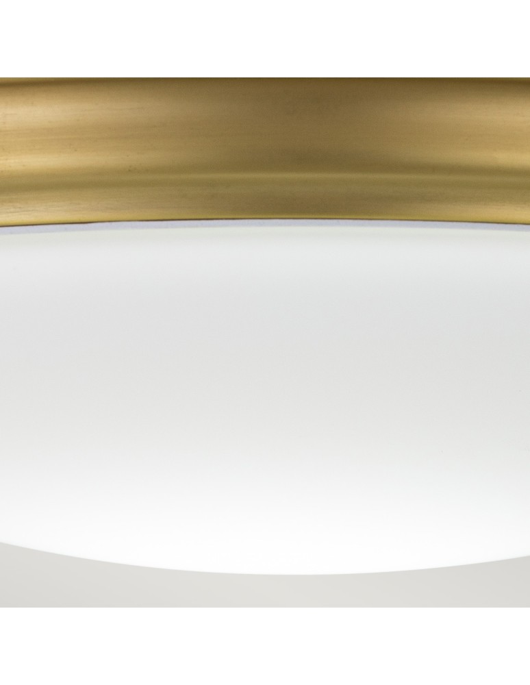 Bathroom ceiling lamps - Elstead Lighting Plafon Brompton - 1 light source - Brushed brass IP44 BATH-BROMPTON-F-BB - product kolory-swiatla.pl 4