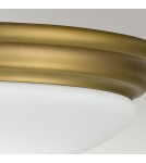 Elstead Lighting Plafon Brompton - 1 źródło światła - Szczotkowany mosiądz IP44 BATH-BROMPTON-F-BB