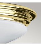 Elstead Lighting Plafon Brompton - 1 źródło światła - Polerowany mosiądz IP44 BATH-BROMPTON-F-PB
