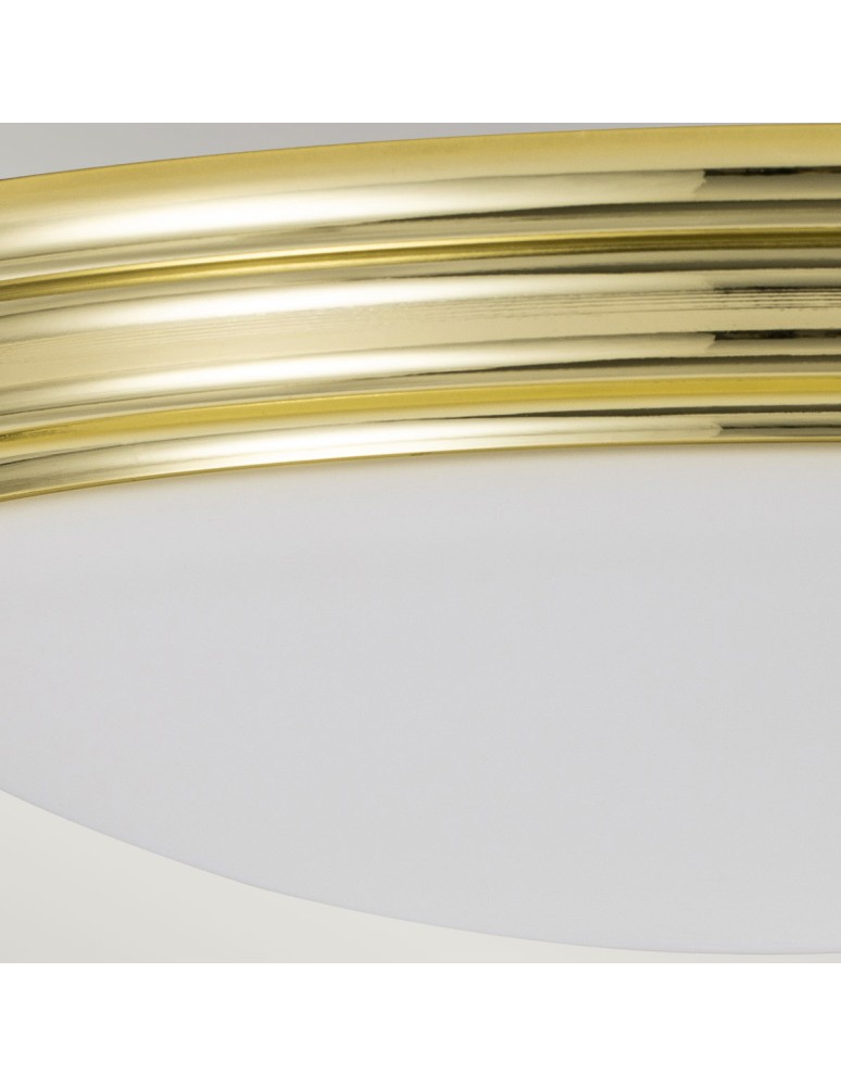 Bathroom ceiling lamps - Elstead Lighting Plafond Brompton - 1 light source - Polished brass IP44 BATH-BROMPTON-F-PB - product kolory-swiatla.pl 3