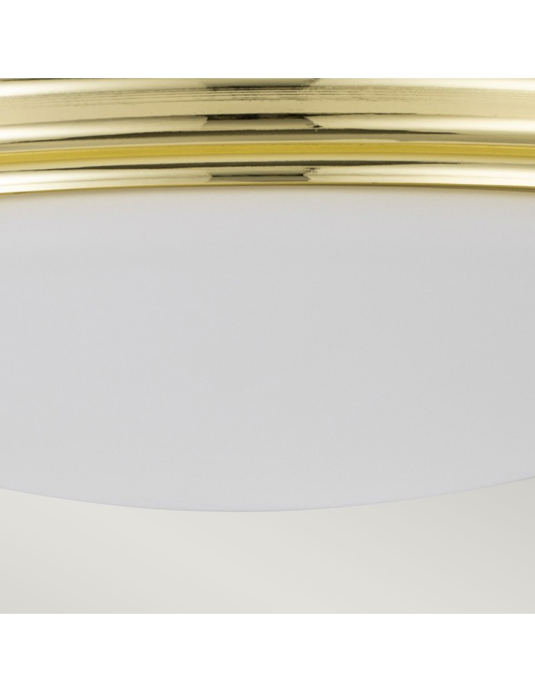 Elstead Lighting Plafon Brompton - 1 źródło światła - Polerowany mosiądz IP44 BATH-BROMPTON-F-PB