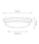 Bathroom ceiling lamps - Elstead Lighting Plafond Brompton - 1 light source - Polished brass IP44 BATH-BROMPTON-F-PB - product 5