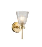 Bathroom wall lamps - Elstead Lighting Gunnislake wall lamp - 1 light source - Brushed brass IP44 BATH-GUNNIS1-BB - product 1