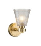 Elstead Lighting Kinkiet Gunnislake - 1 źródło światła - Szczotkowany mosiądz IP44 BATH-GUNNIS1-BB