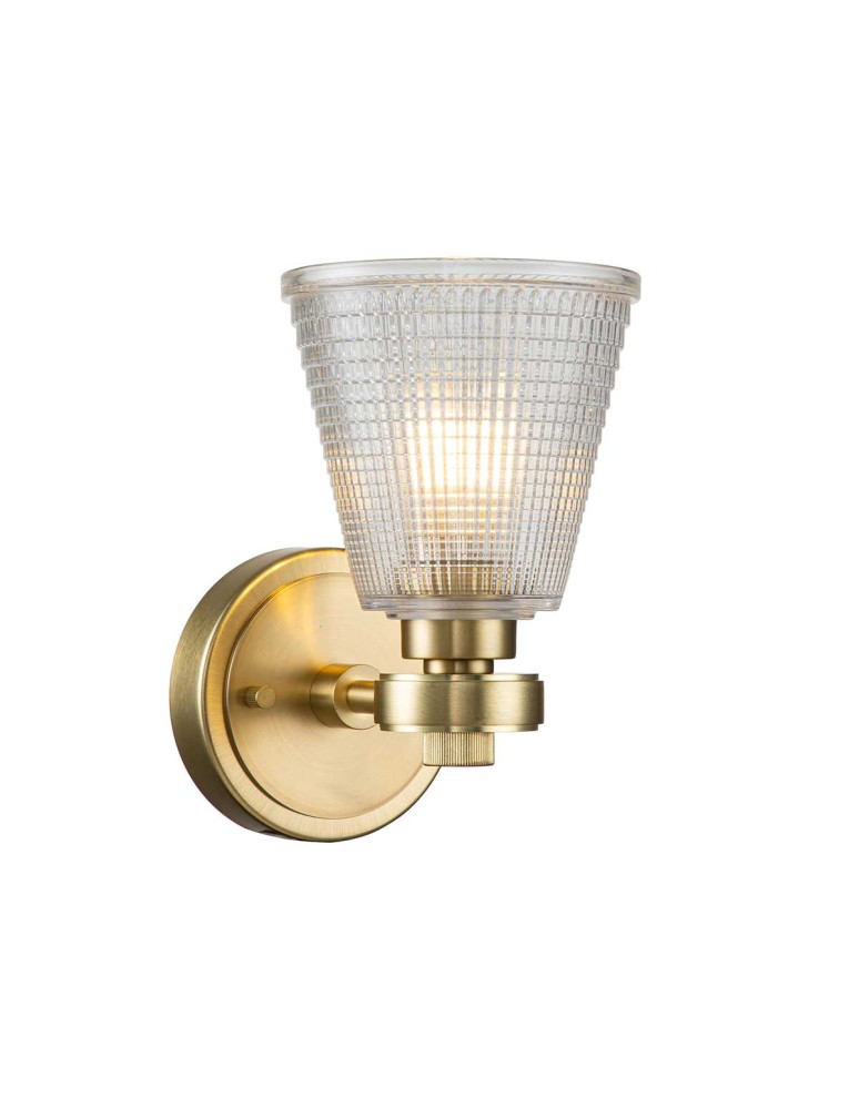 Bathroom wall lamps - Elstead Lighting Gunnislake wall lamp - 1 light source - Brushed brass IP44 BATH-GUNNIS1-BB - product kolory-swiatla.pl 4