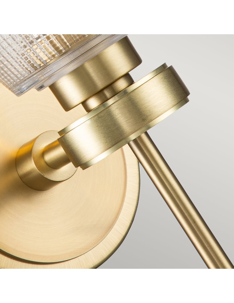 Elstead Lighting Kinkiet Gunnislake - 1 źródło światła - Szczotkowany mosiądz IP44 BATH-GUNNIS1-BB