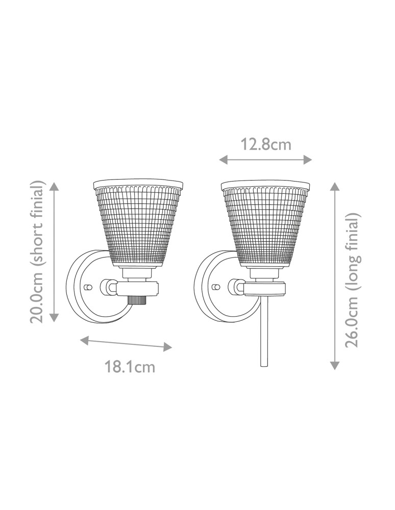 Elstead Lighting Kinkiet Gunnislake - 1 źródło światła - Szczotkowany mosiądz IP44 BATH-GUNNIS1-BB