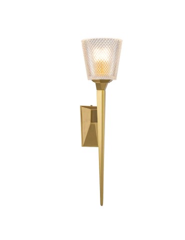 Elstead Lighting Kinkiet Verity - 1 źródło światła - Szczotkowany mosiądz IP44 BATH-VERITY-BB