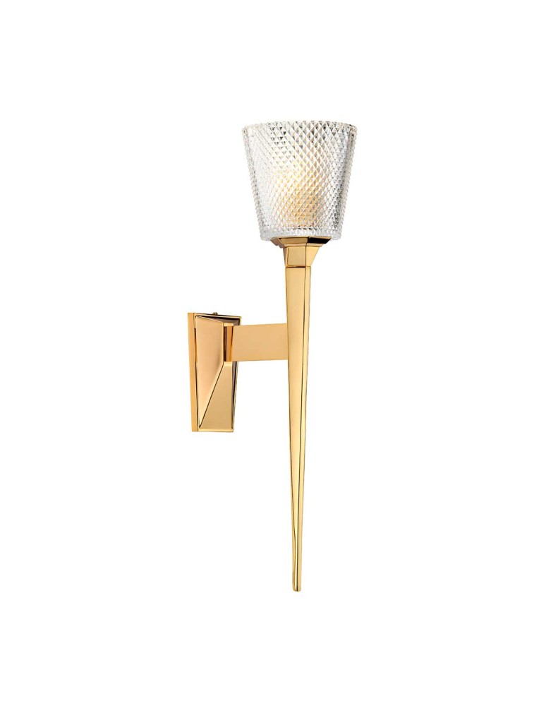 Elstead Lighting Kinkiet Verity - 1 źródło światła - Polerowane złoto IP44 BATH-VERITY-PG