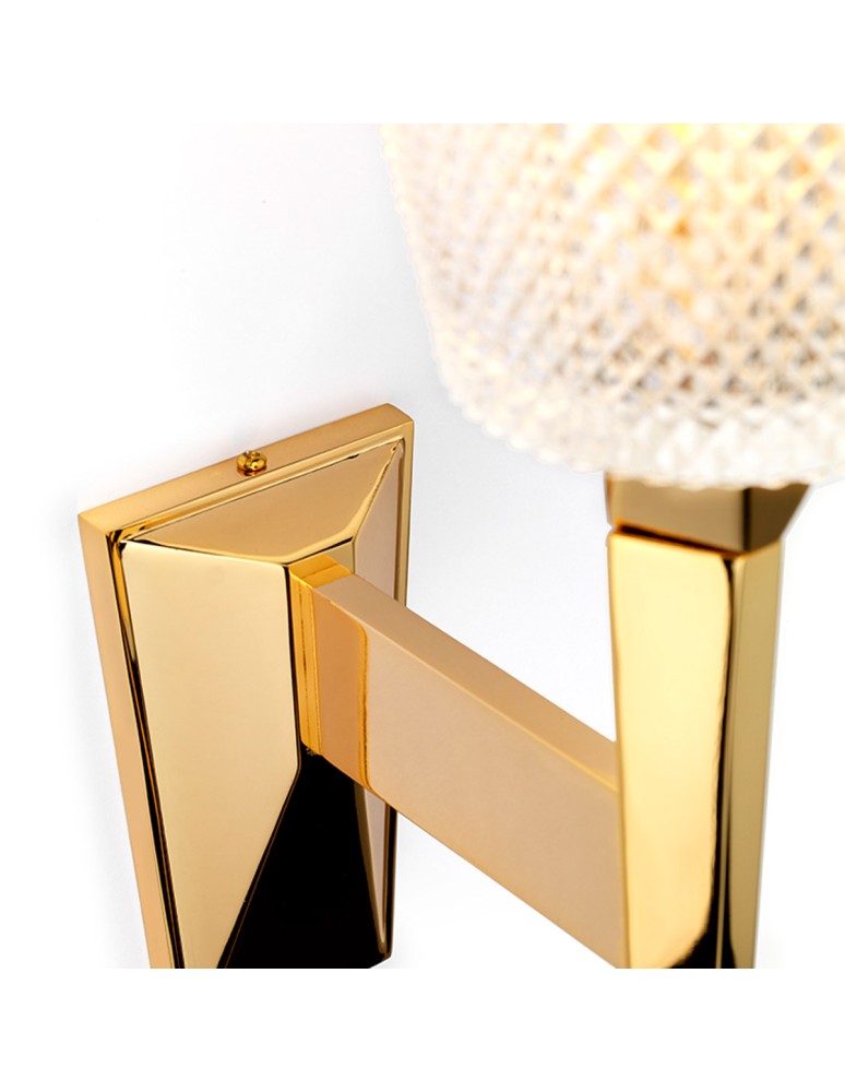 Elstead Lighting Kinkiet Verity - 1 źródło światła - Polerowane złoto IP44 BATH-VERITY-PG