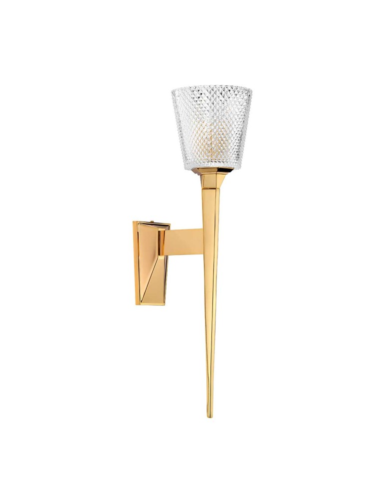 Elstead Lighting Kinkiet Verity - 1 źródło światła - Polerowane złoto IP44 BATH-VERITY-PG