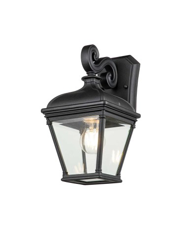 Elstead Lighting Bayview medium wall lantern - 1 light source IP44 BAYVIEW-2M-BK