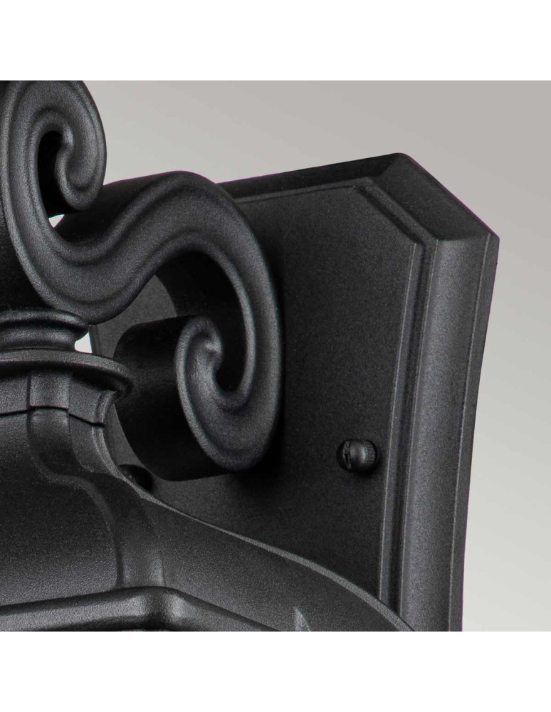 Elstead Lighting Średnia latarnia naścienna Bayview - 1 źródło światła IP44 BAYVIEW-2M-BK