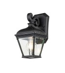 Outdoor wall lamps - Elstead Lighting Bayview small wall lantern - 1 light source IP44 BAYVIEW-2S-BK - product 1