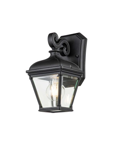 Elstead Lighting Mała latarnia naścienna Bayview - 1 źródło światła IP44 BAYVIEW-2S-BK