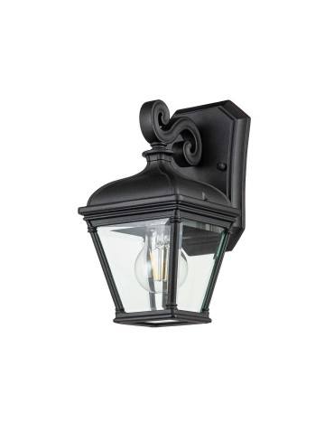 Elstead Lighting Bayview small wall lantern - 1 light source IP44 BAYVIEW-2S-BK - product 2