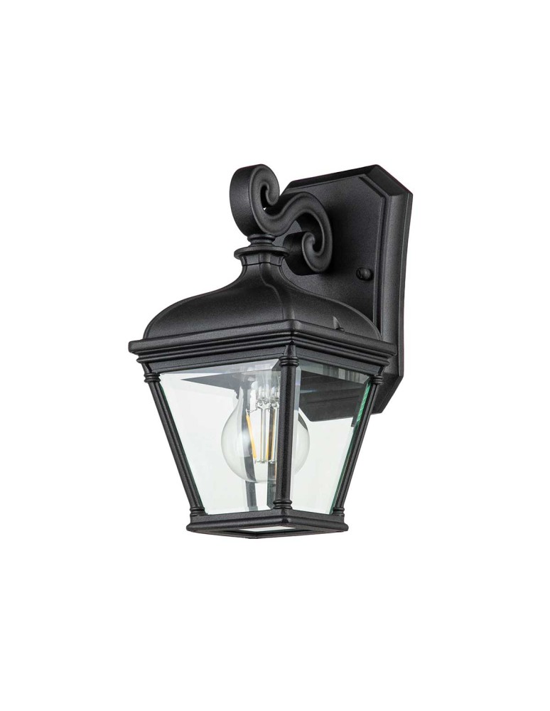 Elstead Lighting Mała latarnia naścienna Bayview - 1 źródło światła IP44 BAYVIEW-2S-BK