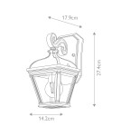 Outdoor wall lamps - Elstead Lighting Bayview small wall lantern - 1 light source IP44 BAYVIEW-2S-BK - product 5
