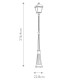 Elstead Lighting Duża Latarnia stojąca Bayview - 1 źródło światła IP44 BAYVIEW-5L-BK