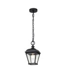 Outdoor pendant lamps - Elstead Lighting Bayview medium pendant lantern - 1 light source IP44 BAYVIEW-8M-BK - product 1