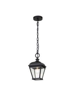 Elstead Lighting Średnia latarnia wisząca Bayview - 1 źródło światła IP44 BAYVIEW-8M-BK