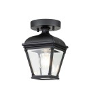 Outdoor pendant lamps - Elstead Lighting Bayview pendant lantern - 1 light source IP44 BAYVIEW-PORCH-BK - product 1