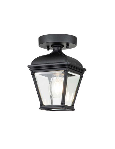Elstead Lighting Bayview pendant lantern - 1 light source IP44 BAYVIEW-PORCH-BK