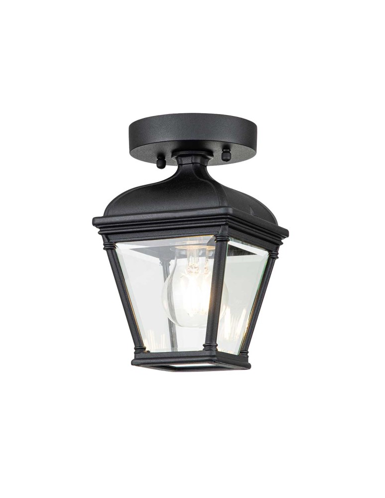 Outdoor pendant lamps - Elstead Lighting Bayview pendant lantern - 1 light source IP44 BAYVIEW-PORCH-BK - product kolory-swiatla.pl 1