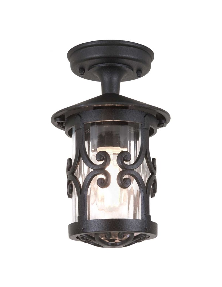 Outdoor pendant lamps - Elstead Lighting Hereford pendant lantern - 1 light source IP23 BL13A-BLACK - product kolory-swiatla.pl 1