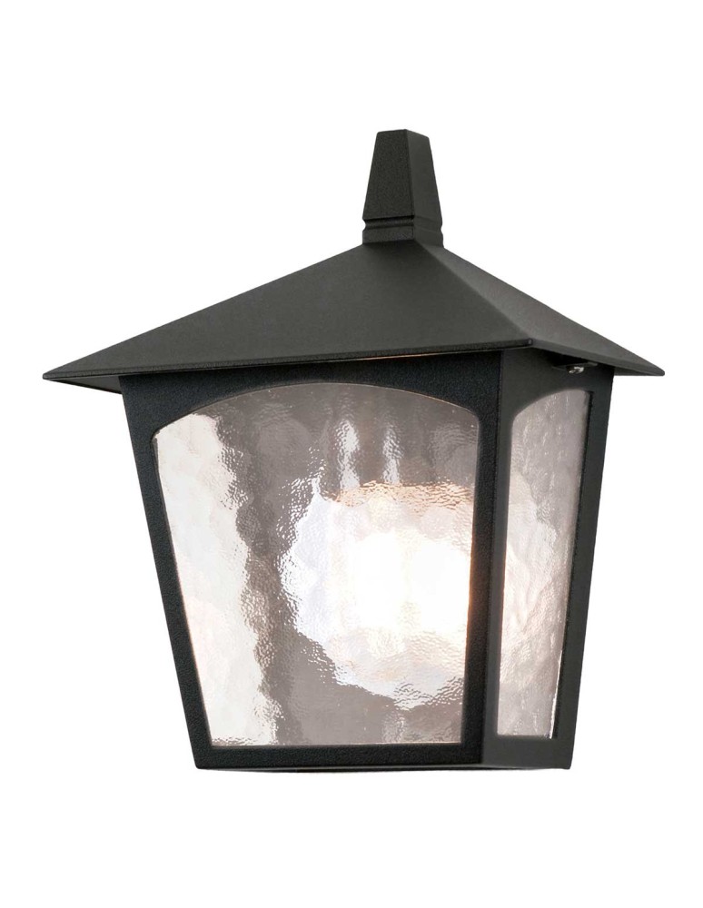 Elstead Lighting Latarnia naścienna York - 1 źródło światło IP23 BL15-BLACK