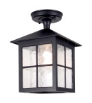 Outdoor pendant lamps - Elstead Lighting Winchester pendant lantern - 1 light source IP23 BL18A-BLACK - product 1