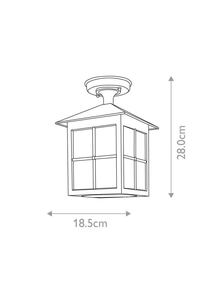 Outdoor pendant lamps - Elstead Lighting Winchester pendant lantern - 1 light source IP23 BL18A-BLACK - product kolory-swiatla.pl 4