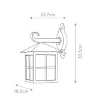 Outdoor wall lamps - Elstead Lighting Winchester wall lantern - 1 light source IP23 BL18-BLACK - product 4